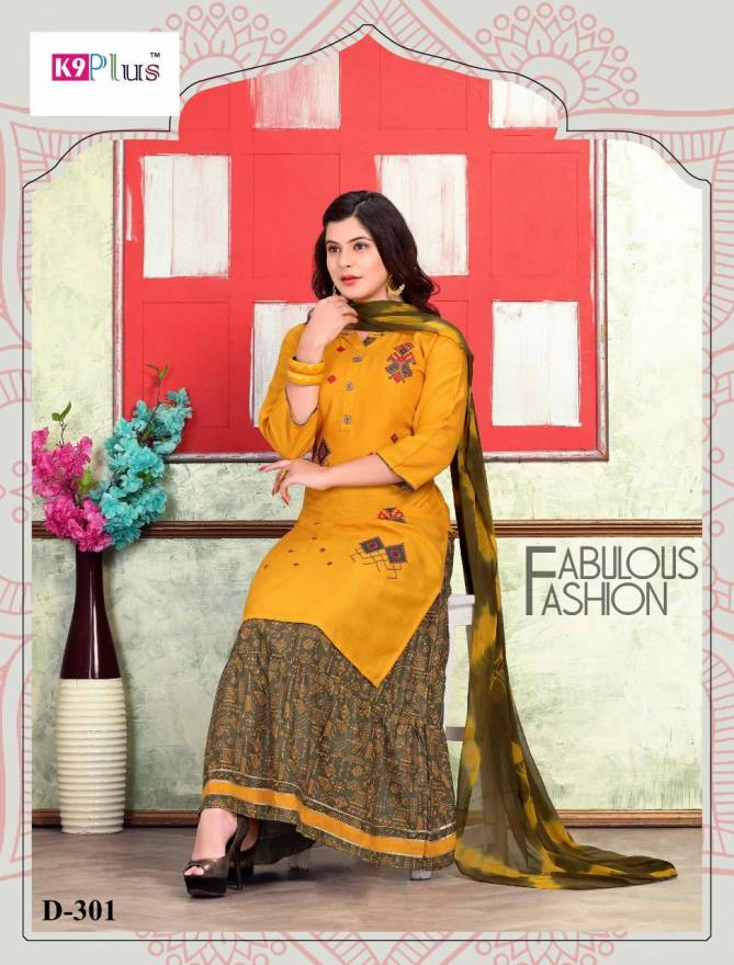 K9 Plus Renisha Latest Embroidery Rayon Redymade Collection